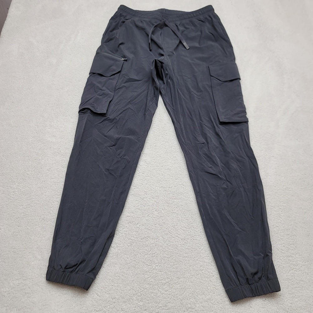 Cuts Clothing Traverse Cargo Jogger Mens Small Black Nylon MB10576N Tapered Pant